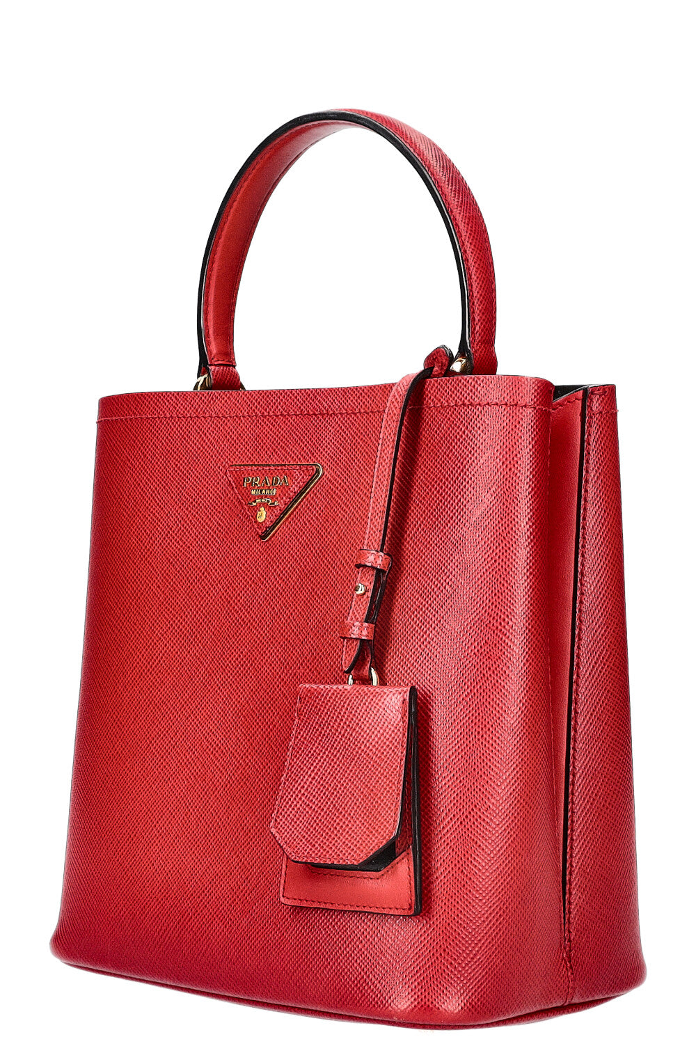 PRADA Panier Bag Saffiano Red