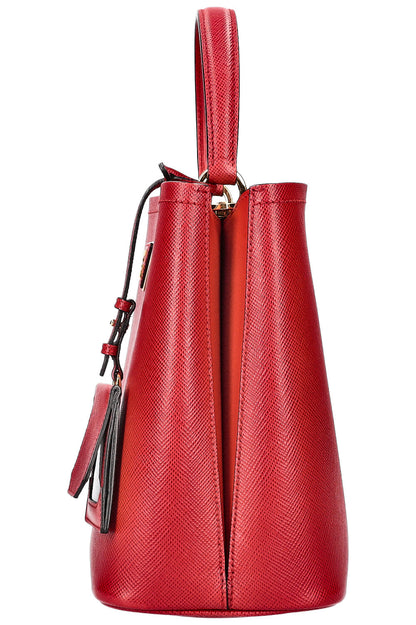 PRADA Panier Bag Saffiano Red