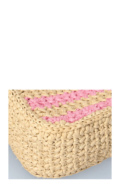 PRADA Re-Edition 2005 Crochet Bag Tan Pink