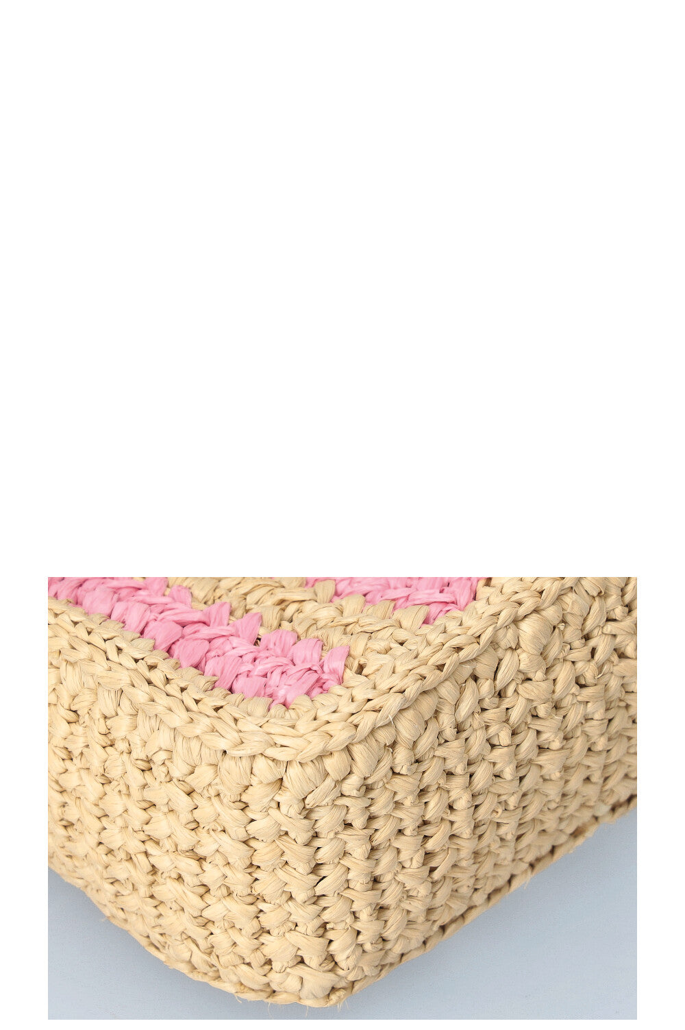 PRADA Re-Edition 2005 Crochet Bag Tan Pink