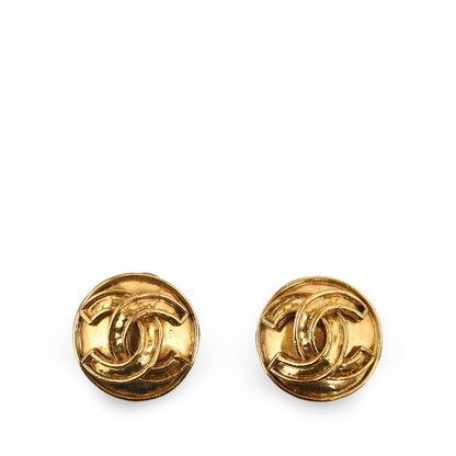 CHANEL CC Clip On Earrings Costume Earrings