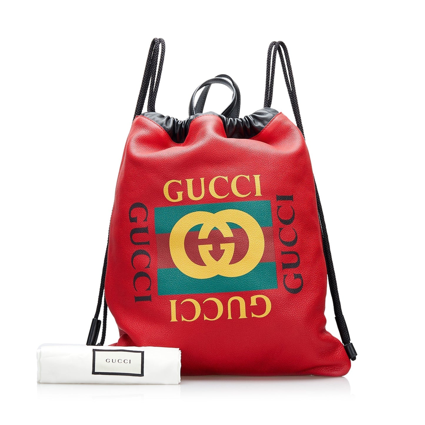 Gucci Logo Drawstring Backpack