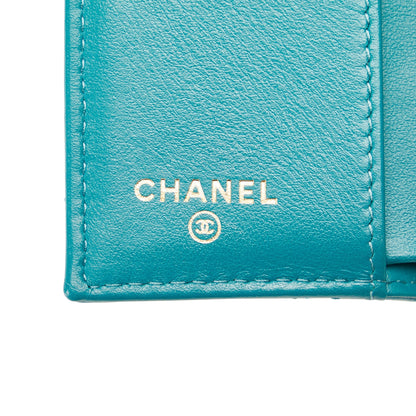 CHANEL 19 Trifold Flap Compact Wallet Small Wallets