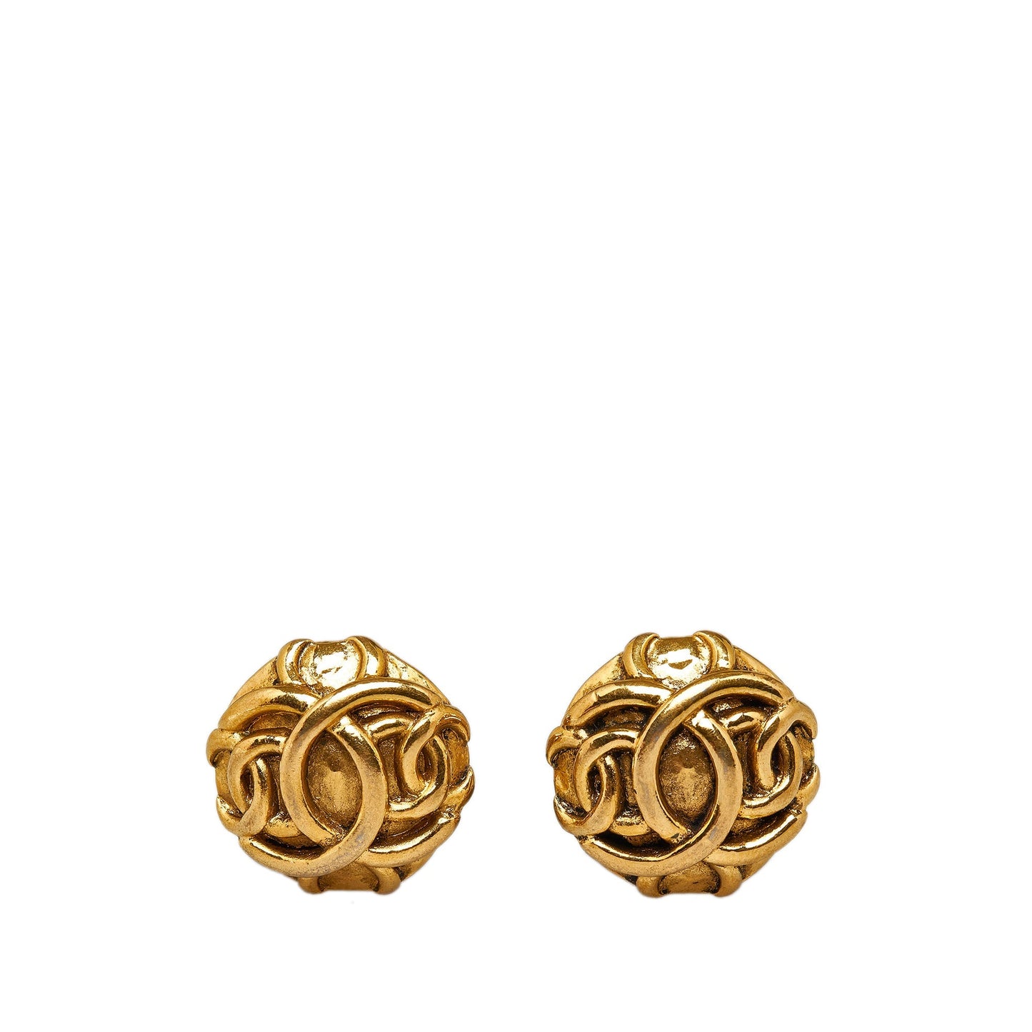 CHANEL CC Clip-on Earrings Costume Earrings