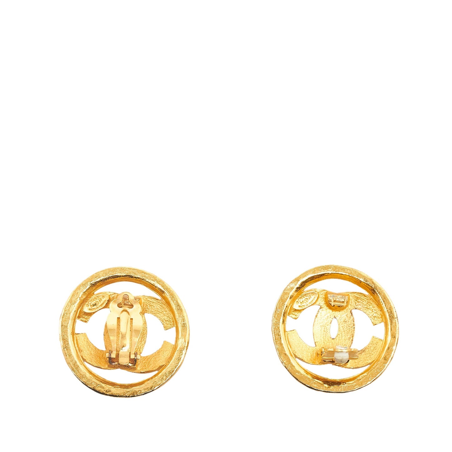 CHANEL CC Clip On Earrings Costume Earrings