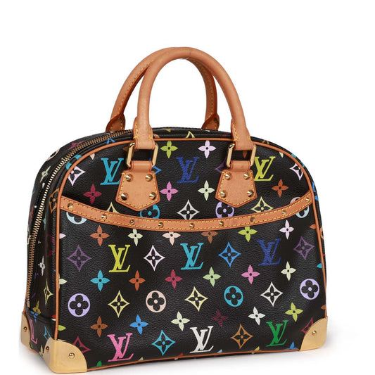 Vintage Louis Vuitton Monogram Multicolor Black Trouville