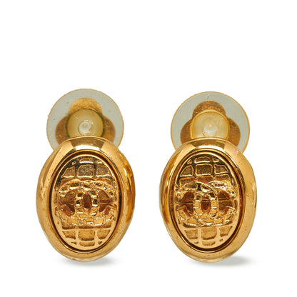 CHANEL CC Clip-on Earrings Costume Earrings