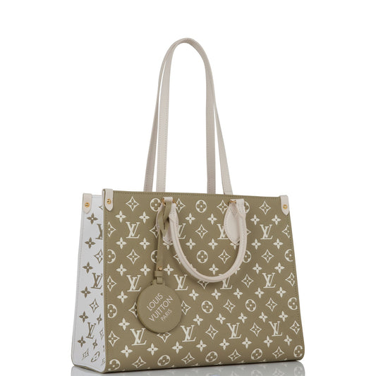 Louis Vuitton Spring in the City Khaki and Beige Empreinte OnTheGo MM