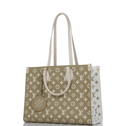 Louis Vuitton Spring in the City Khaki and Beige Empreinte OnTheGo MM