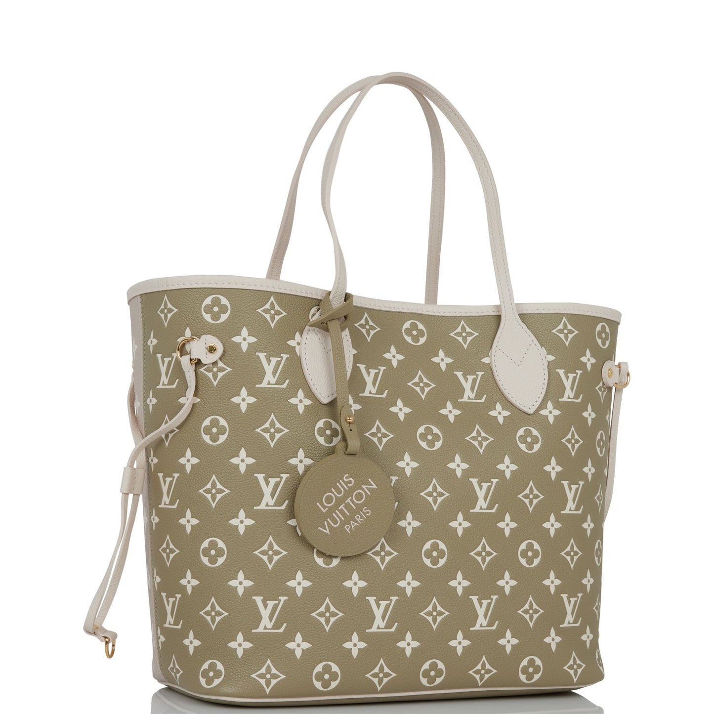 Louis Vuitton Spring in the City Khaki and Beige Monogram Empreinte Neverfull MM