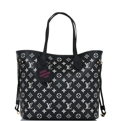 Louis Vuitton Spring in the City Black and White Monogram Empreinte Neverfull MM