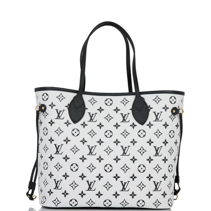 Louis Vuitton Spring in the City Black and White Monogram Empreinte Neverfull MM