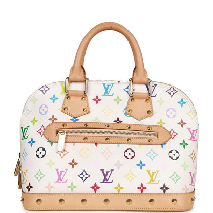 Vintage Louis Vuitton Monogram Multicolor White Alma