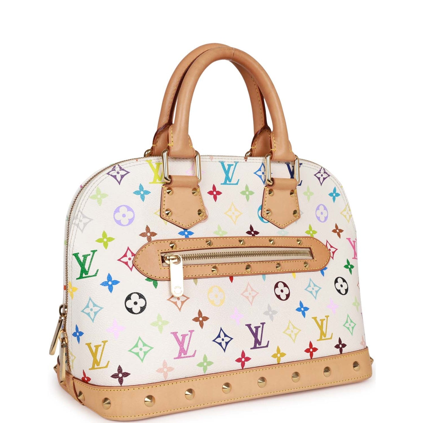 Vintage Louis Vuitton Monogram Multicolor White Alma