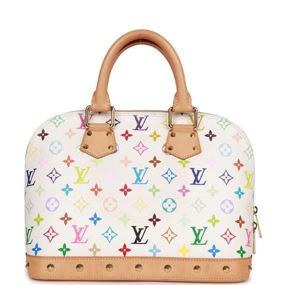 Vintage Louis Vuitton Monogram Multicolor White Alma