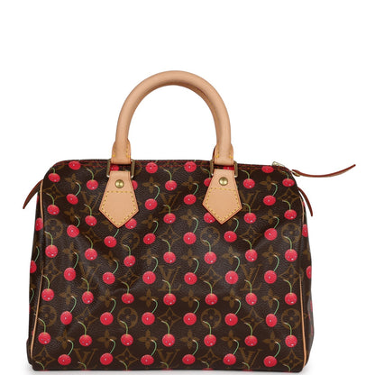 Vintage Louis Vuitton Cherry Cerises Monogram Speedy 25