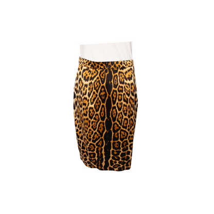 Yves Saint Laurent Leopard skirt - M - 1990s