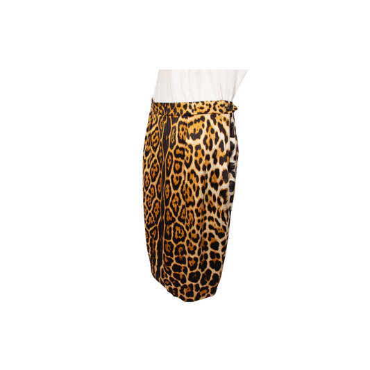 Yves Saint Laurent Leopard skirt - M - 1990s