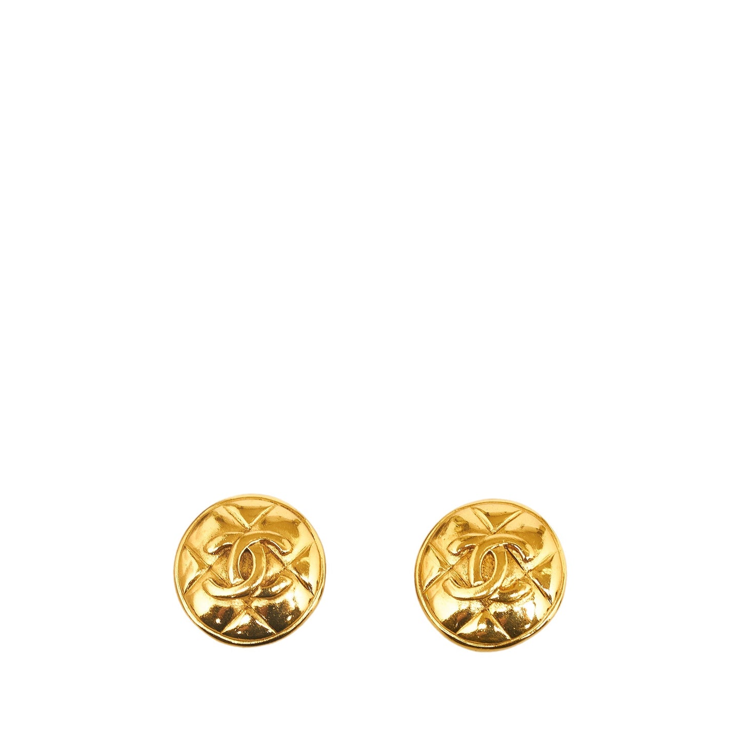 CHANEL CC Clip On Earrings Costume Earrings