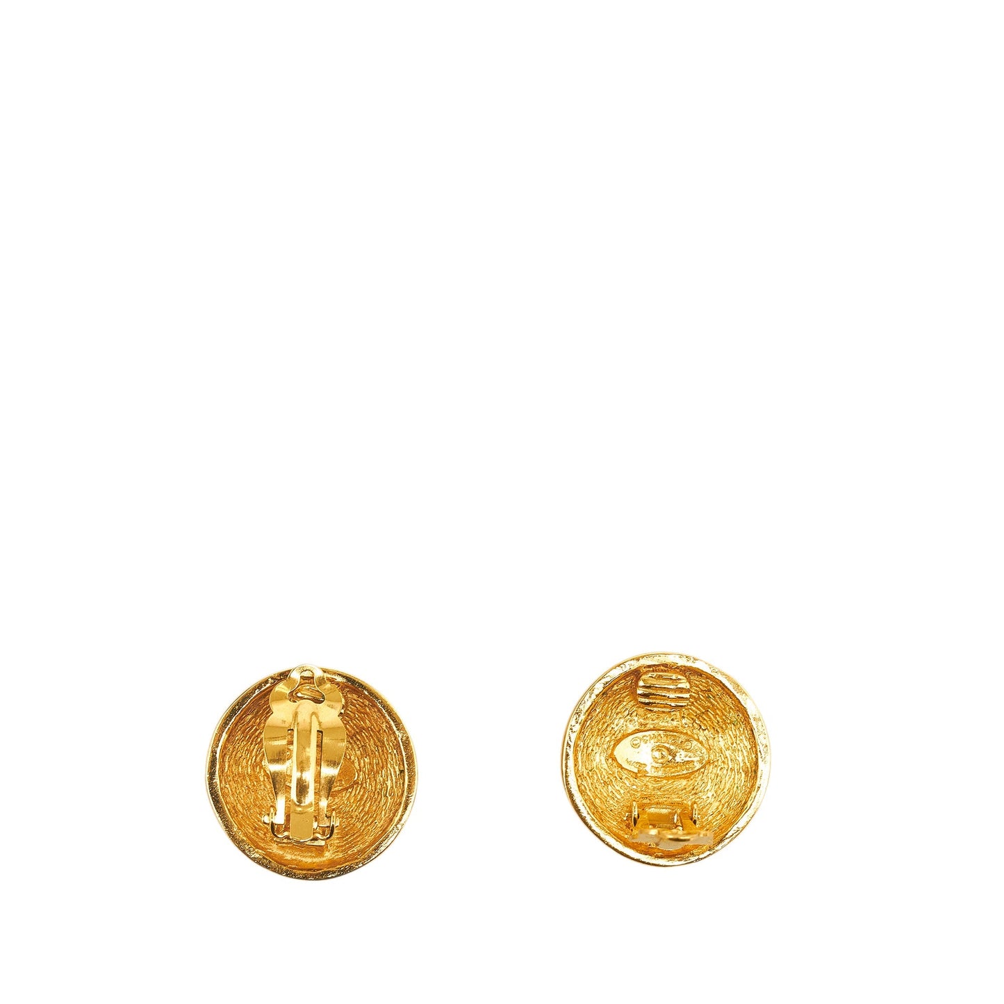 CHANEL CC Clip On Earrings Costume Earrings