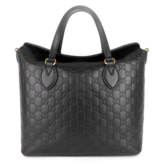 Signature Top Handle Guccissima Bag