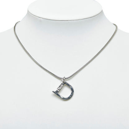 DIOR D Pendant Necklace Costume Necklace