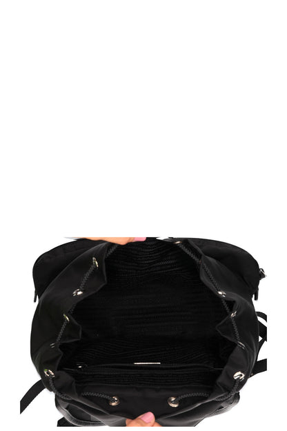 PRADA  Backpack Nylon Black with Silver