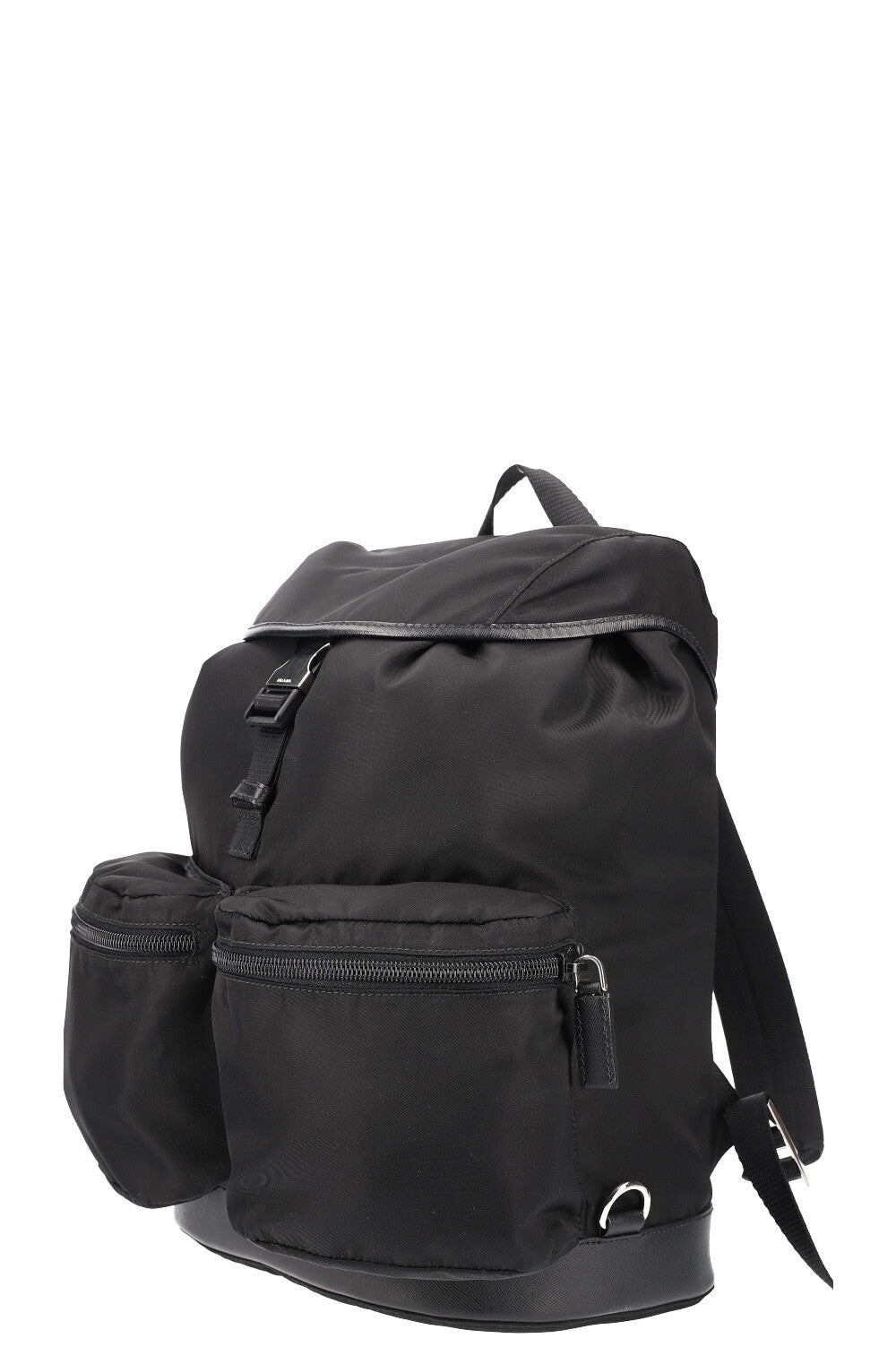 PRADA  Backpack Nylon Black with Silver