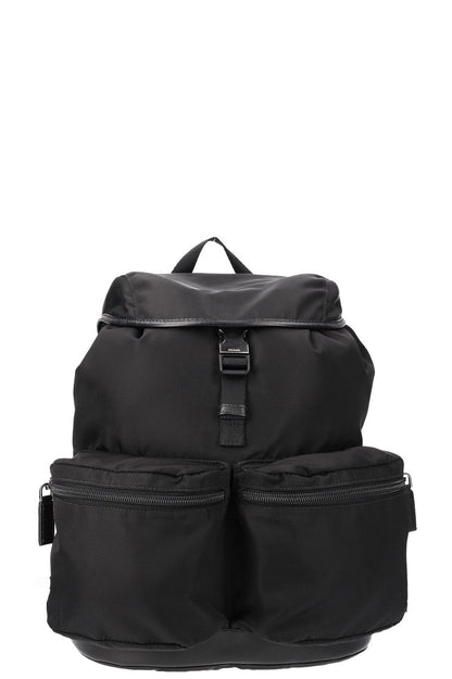 PRADA  Backpack Nylon Black with Silver