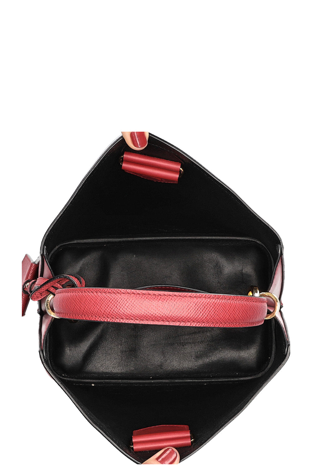 PRADA Panier Bag Saffiano Red