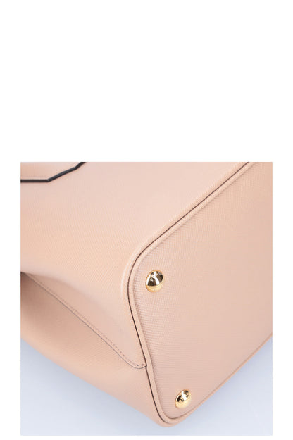 PRADA Saffiano Double Bag Beige