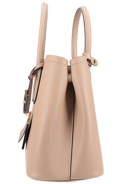 PRADA Saffiano Double Bag Beige