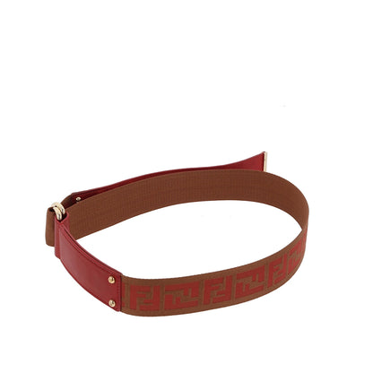 FENDI Belt in Red Leather