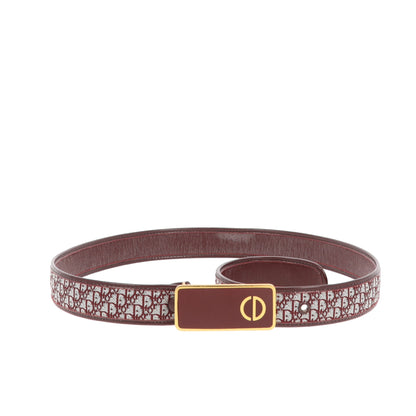 CHRISTIAN DIOR Belt in Bordeaux Fabric