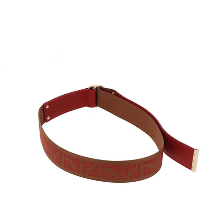 FENDI Belt in Red Leather