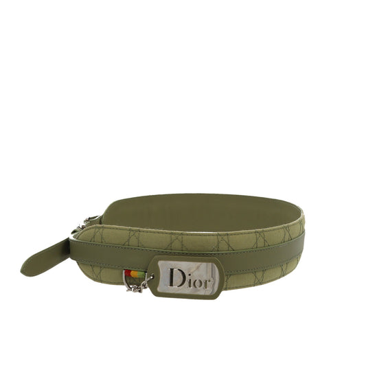 CHRISTIAN DIOR Belt in Green Fabric