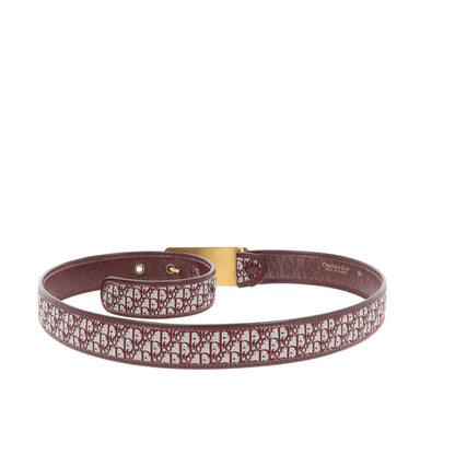 CHRISTIAN DIOR Belt in Bordeaux Fabric