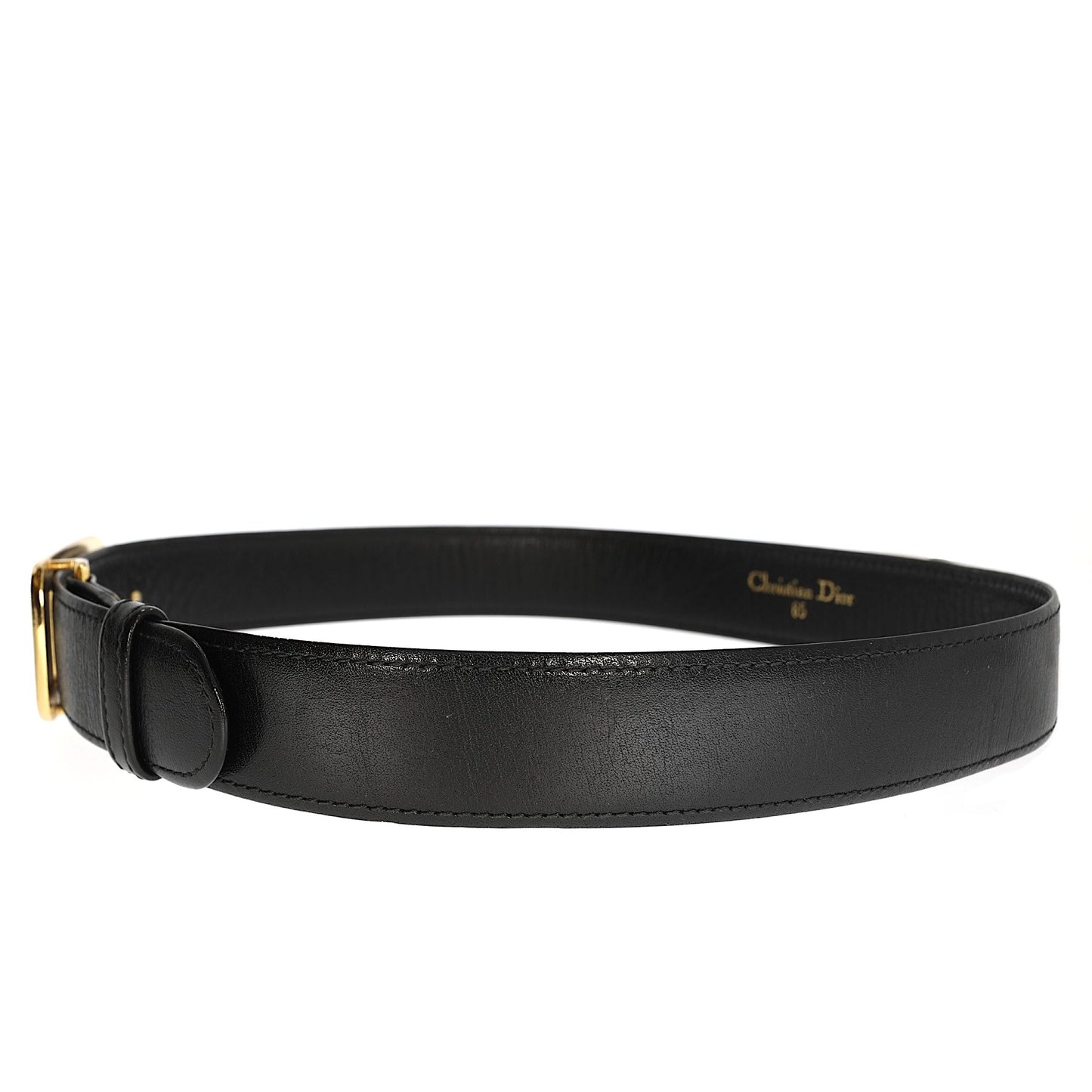 CHRISTIAN DIOR Belt in Black Leather