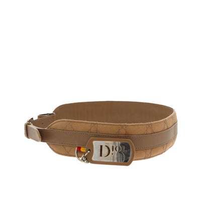 CHRISTIAN DIOR Belt in Brown Fabric