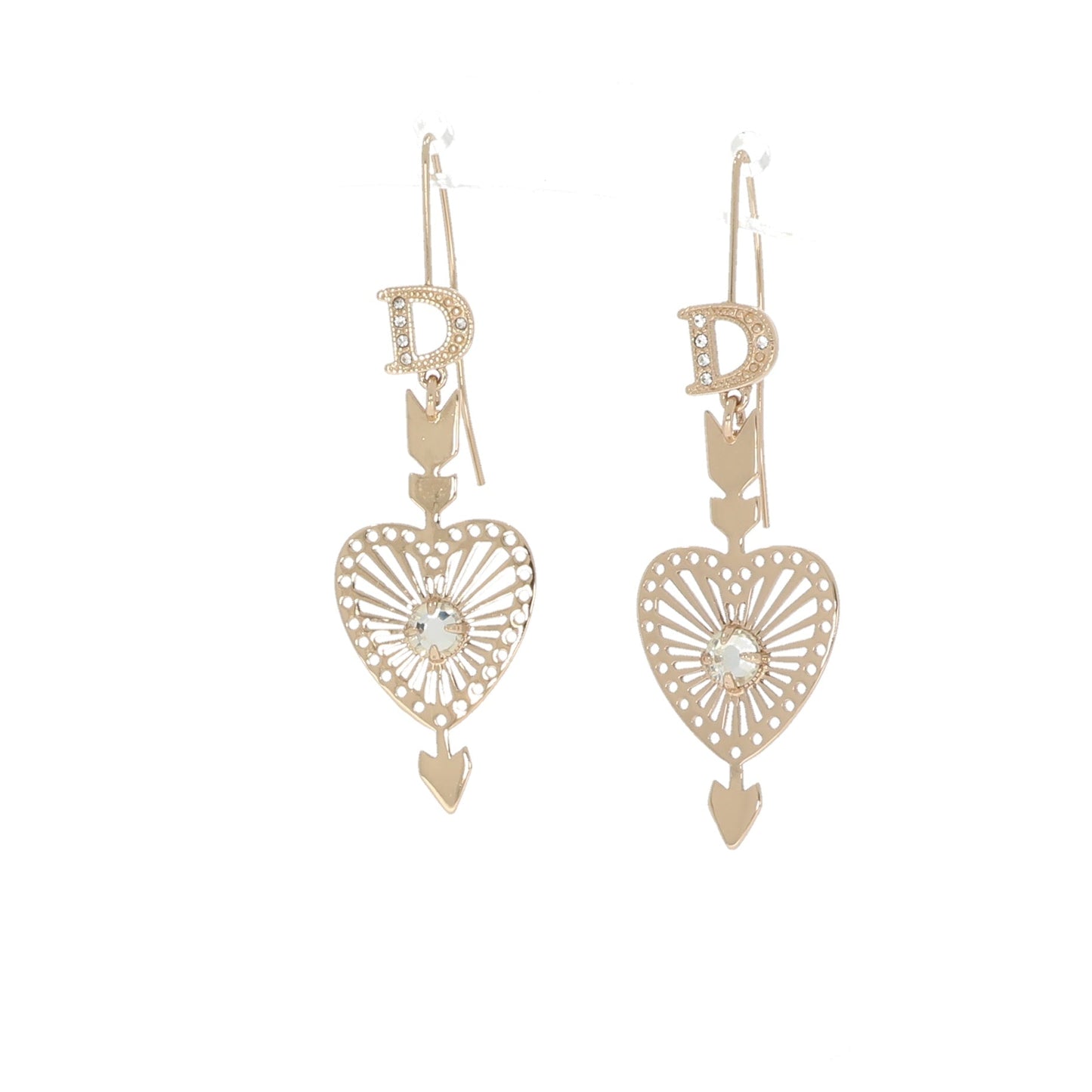 CHRISTIAN DIOR Earrings in Golden Metal