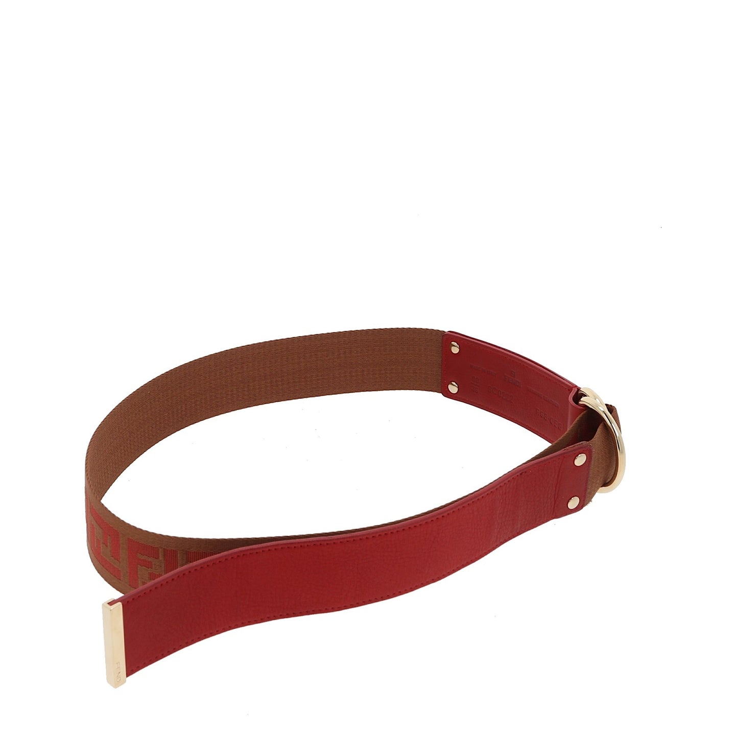 FENDI Belt in Red Leather