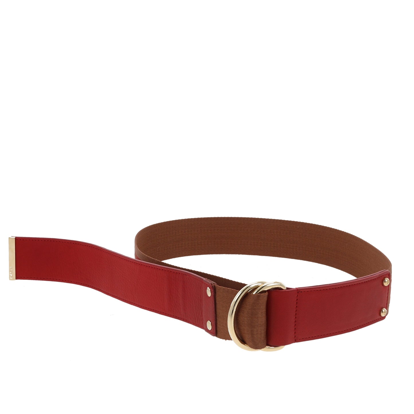 FENDI Belt in Red Leather