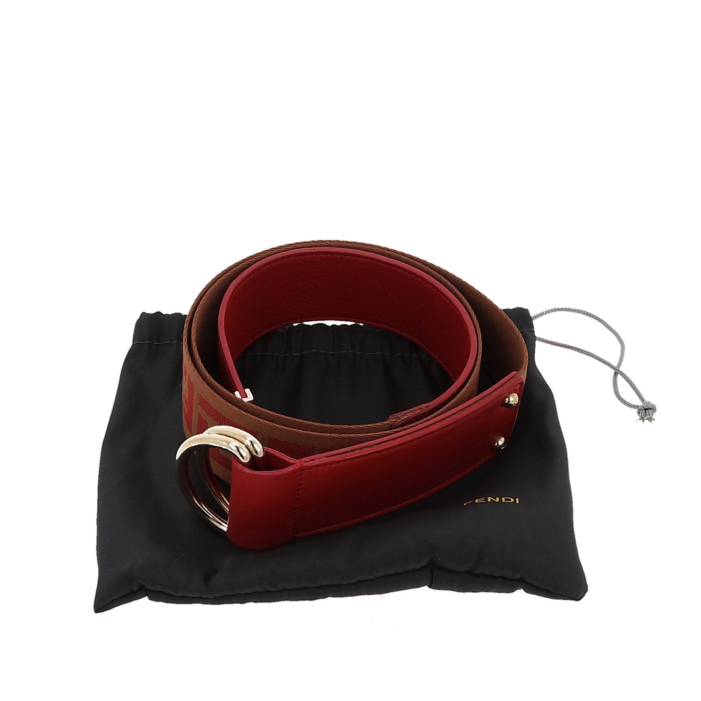 FENDI Belt in Red Leather