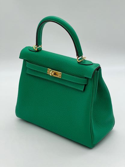 Hermes Kelly II 25 Retourne Veau Togo Perso Menthe