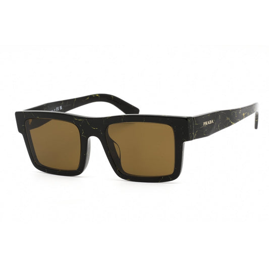 Prada 0PR 19WSF Sunglasses Black / Yellow Marble-AmbrogioShoes