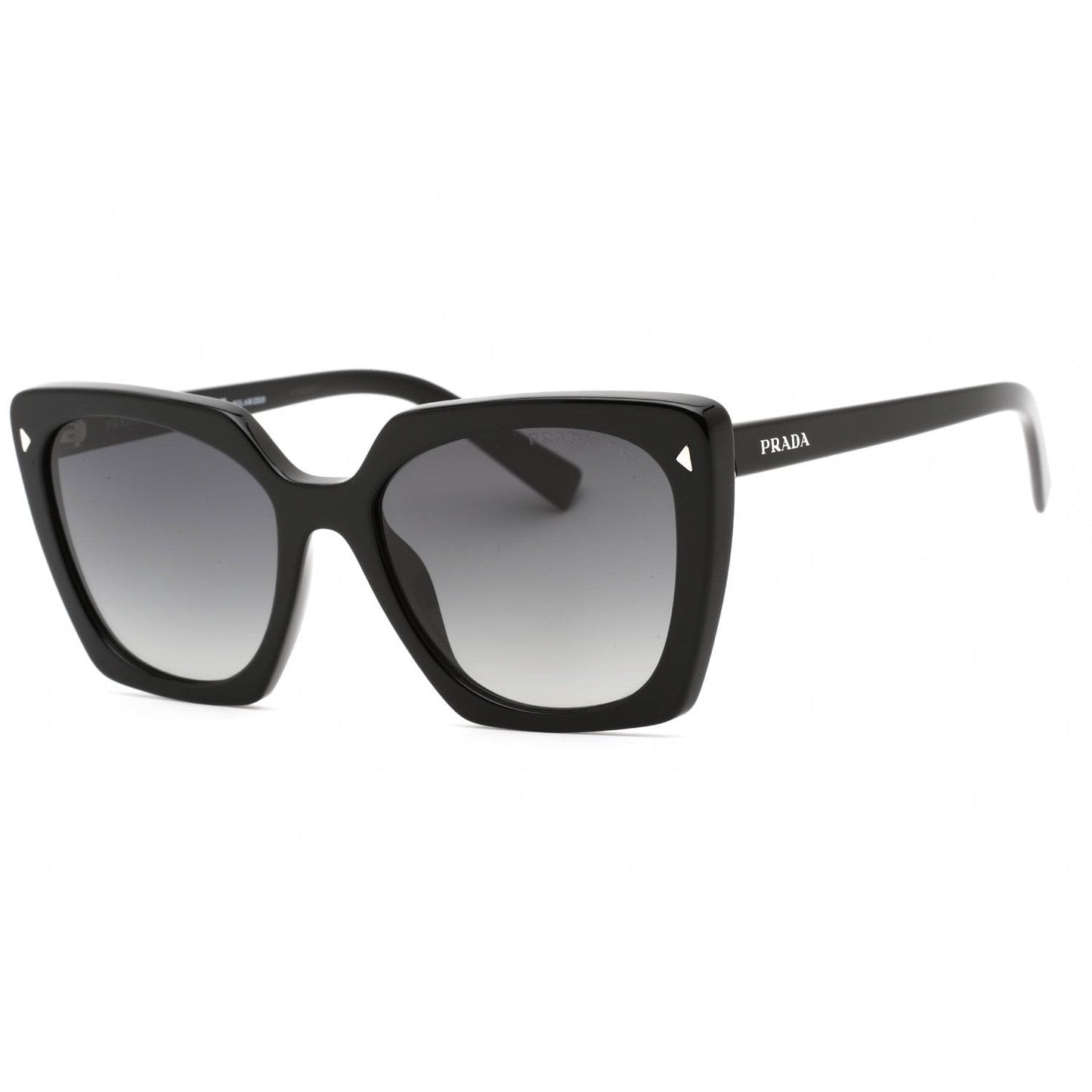 Prada 0PR 23ZS Sunglasses Black / Polar Grey Gradient-AmbrogioShoes