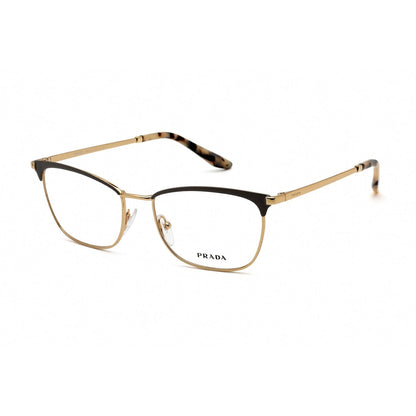 Prada 0PR 57WV Sunglasses Brown Gold / Clear Lens-AmbrogioShoes