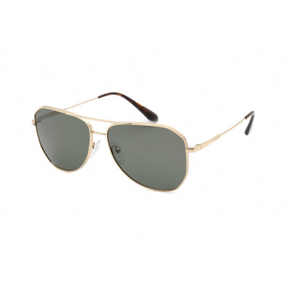 Prada 0PR 63XS Sunglasses Pale Gold / Polarized Green-AmbrogioShoes