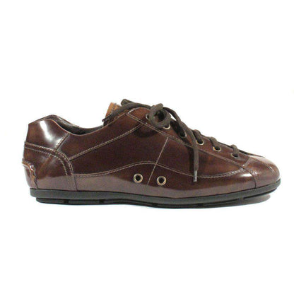 Prada Men's Designer Shoes Tabacco Leather Sneakers 2E1556 (PRM9)