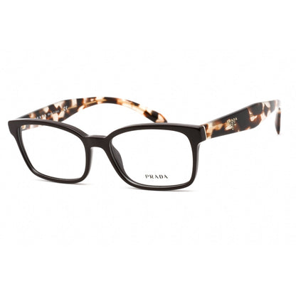 Prada PR18TV Eyeglasses Brown / Clear Lens-AmbrogioShoes